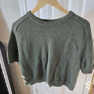 Abercrombie & Fitch Green Crew Neck Sweater